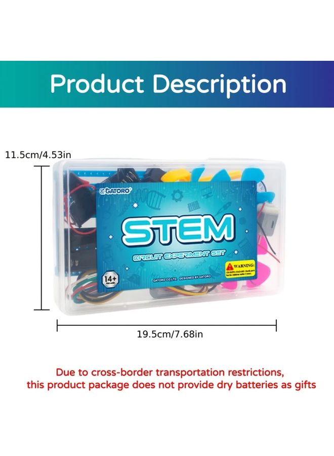 طقم تجارب العلوم التعليمية موديل A9 مع محرك ومصابيح وجرس وصندوق تخزين - Image 2